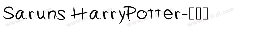 Saruns HarryPotter字体转换